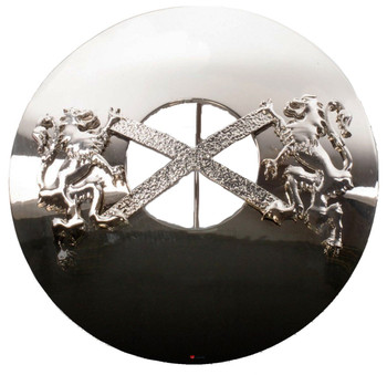 Saltire Plaid Brooch for Scottish Traditional Dress Pewter Chrome Finish Saltire Plaid Brooch for Scottish Traditional Dress Pewter Chrome Finish
