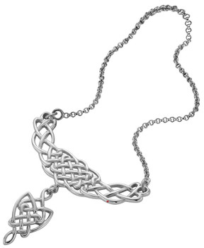 Necklace Crafted Sterling Silver Celtic Open Interlace Necklet Drop Necklace Crafted Sterling Silver Celtic Open Interlace Necklet Drop