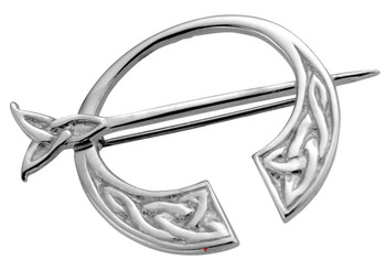 Pennanular Brooch Sterling Silver Celtic Interlace Swivel Pin 30mm Pennanular Brooch Sterling Silver Celtic Interlace Swivel Pin 30mm