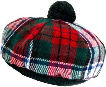 Tam O' Shanter Hat MacDuff Dress Modern Tartan Tammy Hat Lambswool Tam O' Shanter Hat MacDuff Dress Modern Tartan Tammy Hat Lambswool