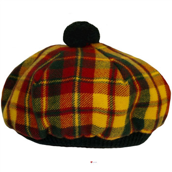 Tam O' Shanter Hat Strathearn Tartan Tammy Hat Lambswool Tam O' Shanter Hat Strathearn Tartan Tammy Hat Lambswool