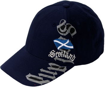 Baseball Cap Scotland Vertical Navy With Adjustable strap Baseball Cap Scotland Vertical Navy With Adjustable strap