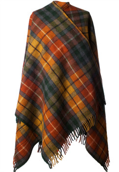 All Wool Long Cape In Buchanan Antique Tartan Design 152.5 cm Wide All Wool Long Cape In Buchanan Antique Tartan Design 152.5 cm Wide