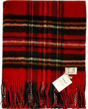 Deluxe Pure Soft Lambswool Blanket-Throw in Royal Stewart Tartan 78x 63in Deluxe Pure Soft Lambswool Blanket-Throw in Royal Stewart Tartan 78x 63in
