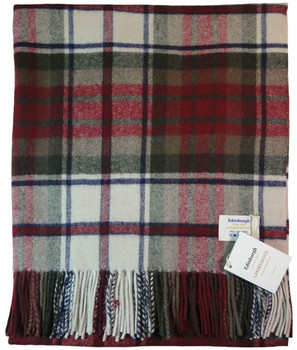 Deluxe Pure Soft Lambswool Blanket-Throw in MacDuff Dress Tartan 78x 63in Deluxe Pure Soft Lambswool Blanket-Throw in MacDuff Dress Tartan 78x 63in