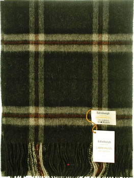 Scarf 100% Lambswool Edinburgh Brand 1436 in Thomson Charcoal Tartan Scarf 100% Lambswool Edinburgh Brand 1436 in Thomson Charcoal Tartan