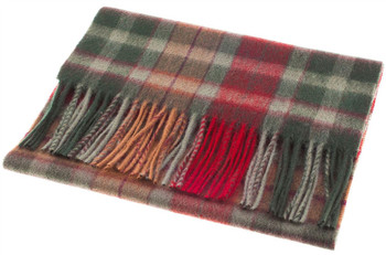 Scarf 100% Lambswool Edinburgh Brand 1436 in Buchanan Autumn Tartan Scarf 100% Lambswool Edinburgh Brand 1436 in Buchanan Autumn Tartan