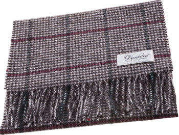 Cashmere Blend Scarf Cashmere 10 % Lambswool 90% Bordeaux Chidori Check Scottish Gift from Scotland Cashmere Blend Scarf Cashmere 10 % Lambswool 90% Bordeaux Chidori Check Scottish Gift from Scotland