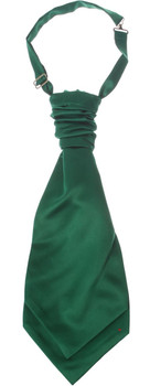 Gents Traditional Scottish Ruche Cravat Satin Tie Wedding Groom Forest Green Gents Traditional Scottish Ruche Cravat Satin Tie Wedding Groom Forest Green