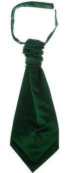 Gents Traditional Scottish Ruche Cravat Satin Tie Wedding Groom Green Gents Traditional Scottish Ruche Cravat Satin Tie Wedding Groom Green