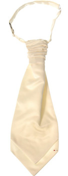 Gents Traditional Scottish Ruche Cravat Satin Tie Wedding Groom Ivory Gents Traditional Scottish Ruche Cravat Satin Tie Wedding Groom Ivory