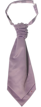 Gents Traditional Scottish Ruche Cravat Satin Tie Wedding Groom Lilac Gents Traditional Scottish Ruche Cravat Satin Tie Wedding Groom Lilac