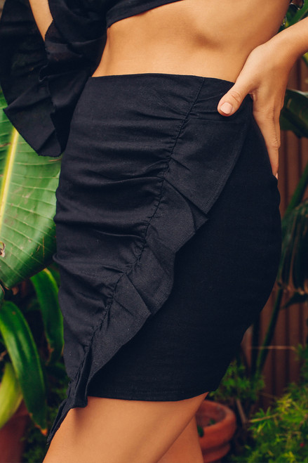 Ready To Ruffle Skirt - Black Ready To Ruffle Skirt - Black