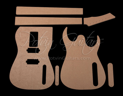 templates full sets 7 string sets potvin guitars