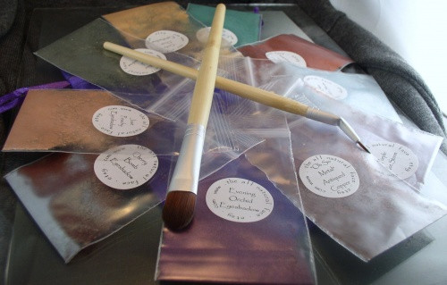 Large Vegan Bamboo Bent Ferrule Tip Eyeliner Brush Chisel Fluff Eyeshadow/Concealer Brush
