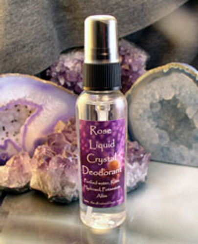Spray On Liquid Crystal Deodorant Rose