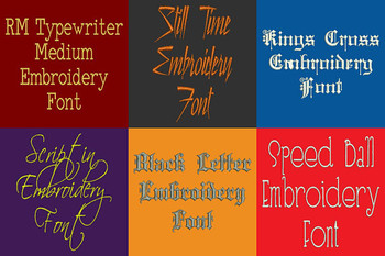 20 VP3 Font Bundle - Volume 3 - 20 Husqvarna Viking Machine Embroidery Fonts 20 VP3 Font Bundle - Volume 3 - 20 Husqvarna Viking Machine Embroidery Fonts