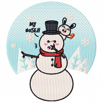 My Nose! - Funny Snowman #06 Machine Embroidery Design My Nose! - Funny Snowman #06 Machine Embroidery Design