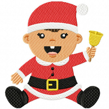 Santa Baby with Bell - Christmas Baby #06 Machine Embroidery Design Santa Baby with Bell - Christmas Baby #06 Machine Embroidery Design