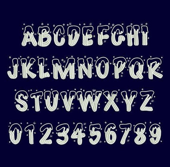 Happy Christmas Machine Embroidery Font Now Includes BX Format! Happy Christmas Machine Embroidery Font Now Includes BX Format!