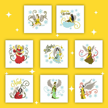 Christmas Angel Collection of 8 Machine Embroidery Designs Christmas Angel Collection of 8 Machine Embroidery Designs