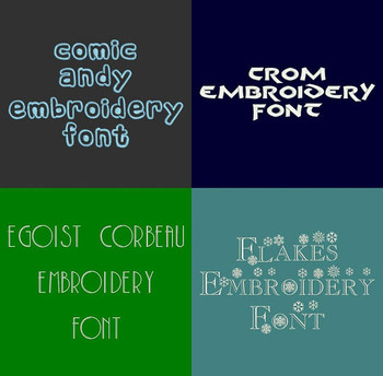 20 VP3 Font Bundle - Volume 5 - 20 Husqvarna Viking Machine Embroidery Fonts 20 VP3 Font Bundle - Volume 5 - 20 Husqvarna Viking Machine Embroidery Fonts
