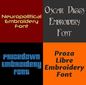 20 PES Font Bundle - Volume 5 - 20 Machine Embroidery Fonts 20 PES Font Bundle - Volume 5 - 20 Machine Embroidery Fonts