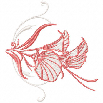 Lily - Flower #01 Machine Embroidery Design Lily - Flower #01 Machine Embroidery Design