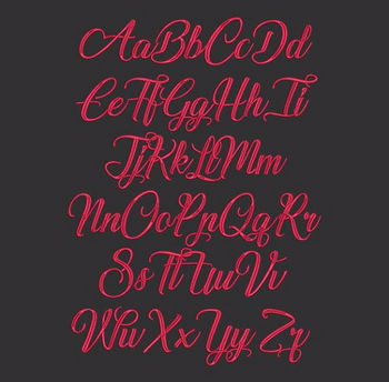 Special Valentine Machine Embroidery Font Now Includes BX Format! Special Valentine Machine Embroidery Font Now Includes BX Format!