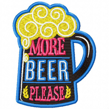 More Beer Please - Craft Beer Hobby Collection #03 - Machine Embroidery Design More Beer Please - Craft Beer Hobby Collection #03 - Machine Embroidery Design