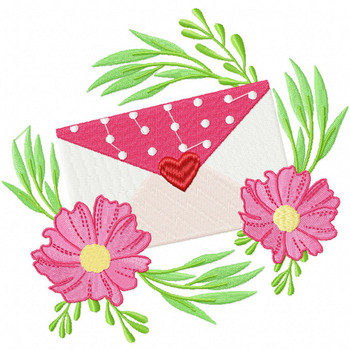 Valentine Love Letter Collection #02 - Machine Embroidery Design Valentine Love Letter Collection #02 - Machine Embroidery Design