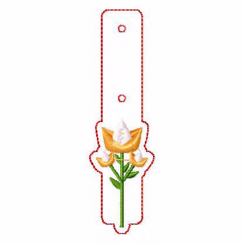 Flower Embellishments 09 Key Fobs - In The Hoop Machine Embroidery Design Flower Embellishments 09 Key Fobs - In The Hoop Machine Embroidery Design