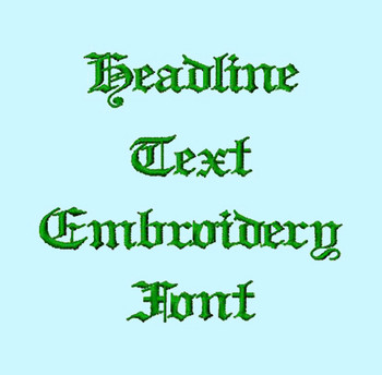 Headline Text Machine Embroidery Font Product Pic Headline Text Machine Embroidery Font Product Pic