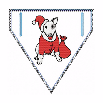 Doggie Bandana Santa Dog 01 - In The Hoop Machine Embroidery Design Doggie Bandana Santa Dog 01 - In The Hoop Machine Embroidery Design