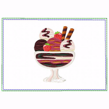 Ice Cream Small Money Purse 05 - In The Hoop Machine Embroidery Design Ice Cream Small Money Purse 05 - In The Hoop Machine Embroidery Design