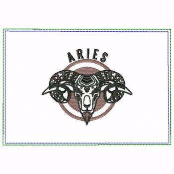 Aries Zodiac Small Money Purse - In The Hoop Machine Embroidery Design Aries Zodiac Small Money Purse - In The Hoop Machine Embroidery Design