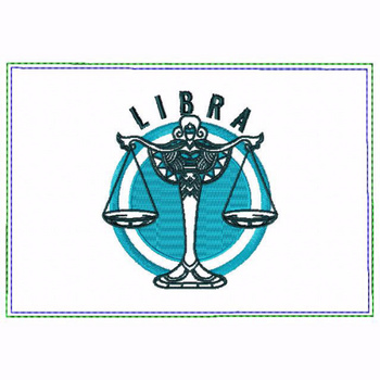Libra Zodiac Small Money Purse - In The Hoop Machine Embroidery Design Libra Zodiac Small Money Purse - In The Hoop Machine Embroidery Design