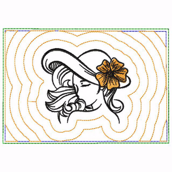 Modern Ladies 02B Small Money Purse - In The Hoop Machine Embroidery Design Modern Ladies 02B Small Money Purse - In The Hoop Machine Embroidery Design