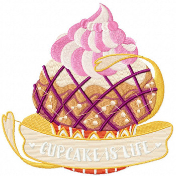 Cupcake is LIFE - Baking Hobby Collection #02 - Machine Embroidery Design Cupcake is LIFE - Baking Hobby Collection #02 - Machine Embroidery Design