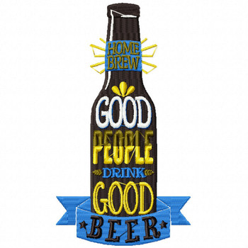 Good People Drink Good BEER - Craft Beer Hobby Collection #05 - Machine Embroidery Design Good People Drink Good BEER - Craft Beer Hobby Collection #05 - Machine Embroidery Design