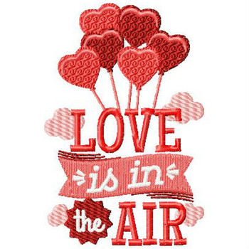 Love is in the Air - Valentines Hearts Typography Collection #02 Machine Embroidery Design Love is in the Air - Valentines Hearts Typography Collection #02 Machine Embroidery Design