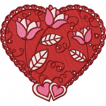 Valentines Hearts Collection #04 Machine Embroidery Design Valentines Hearts Collection #04 Machine Embroidery Design