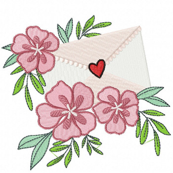 Valentine Love Letter Collection #03 - Machine Embroidery Design Valentine Love Letter Collection #03 - Machine Embroidery Design