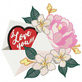 Valentine Love Letter Collection #05 - Machine Embroidery Design Valentine Love Letter Collection #05 - Machine Embroidery Design