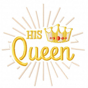 His Queen - His & Hers Collection #11 Machine Embroidery Design His Queen - His & Hers Collection #11 Machine Embroidery Design