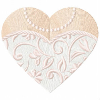 Bride Wedding with Pearls - Bride & Groom Hearts - Bride Dress Collection #03 Machine Embroidery Design Bride Wedding with Pearls - Bride & Groom Hearts - Bride Dress Collection #03 Machine Embroidery Design