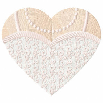 Detailed Wedding Dress - Bride & Groom Hearts - Bride Dress Collection #05 Machine Embroidery Design Detailed Wedding Dress - Bride & Groom Hearts - Bride Dress Collection #05 Machine Embroidery Design