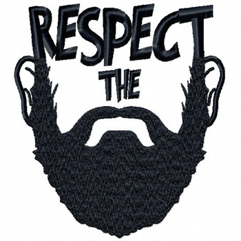 Respect The - Beard Collection #03 Machine Embroidery Design Respect The - Beard Collection #03 Machine Embroidery Design