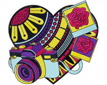 Love for Photography - Love For Hobby Collection #07 Machine Embroidery Design Love for Photography - Love For Hobby Collection #07 Machine Embroidery Design