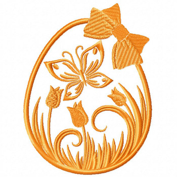 Silhouette Easter Design #06 Machine Embroidery Design Silhouette Easter Design #06 Machine Embroidery Design